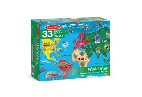 Пъзел Melissa&Doug карта на света 33ч.