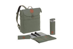 Чанта за бебешка количка Lassig Backpack Olive - 3