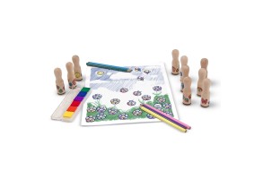 Дървени печати Melissa&Doug щастливи дръжки 12306 - 2