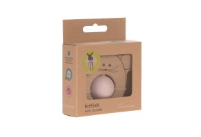 Дървена гризалка розова Lassig Little Chums Mouse - 3