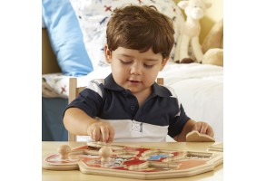 Дървен пъзел Melissa&Doug Ферма - 2