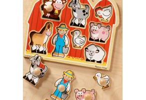 Дървен пъзел Melissa&Doug Ферма - 3