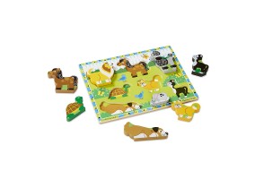 Дървен пъзел Melissa and Doug Домашни любимци 13724 - 2