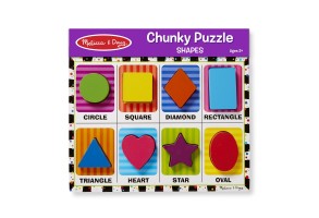 Дървен пъзел с фигури Melissa and Doug 13730