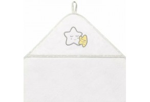 Хавлия за баня Babyono 100/100 см. Звезди Бял 142/07 - 2