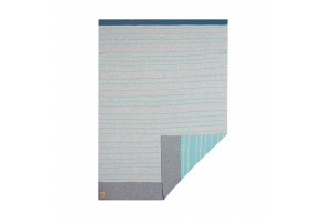 Плетено одеяло Lassig Stripers - Light Grey 75 x 100 cm