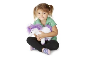 Плюшен еднорог Melissa and Doug бял - 2