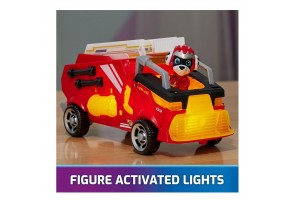 Игрален комплект Spin Master Paw Patrol Mighty Pups фигурка с превозно средство, светлини и звуци - Marshall - 2