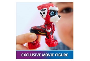Игрален комплект Spin Master Paw Patrol Mighty Pups фигурка с превозно средство, светлини и звуци - Marshall - 4