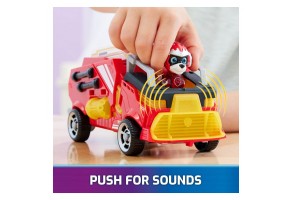 Игрален комплект Spin Master Paw Patrol Mighty Pups фигурка с превозно средство, светлини и звуци - Marshall - 3