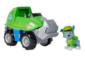 Игрален комплект Paw Patrol Jungle PUPS Фигурка с превозно средство - Rocky - 4