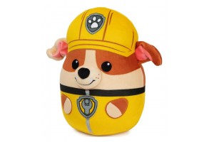 Плюшена играчка скуиши Spin Master Paw Patrol 20 см - Rubble / Ръбъл - 2