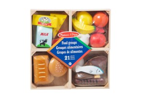 Дървен комплект Melissa & Doug 5 Групи храни, 271