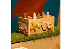 Дървена играчка с ксилофон 2в1 Farm - 8