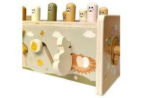 Дървена играчка с ксилофон 2в1 Farm - 7