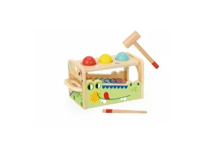 Дървена играчка с ксилофон Crocodile - 4