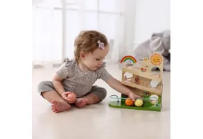 Дървена занимателна игра с топки - 4