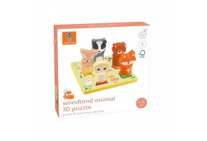 3D Пъзел с животни - Woodland Animals - 2