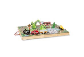Железопътна линия Melissa&Doug в куфар 40140