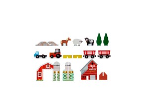 Дървен комплект в куфарче - Ферма Melissa and Doug - 2