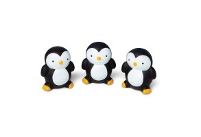 Комплект Melissa and Doug Книжка за баня и играчки пингвини - 3