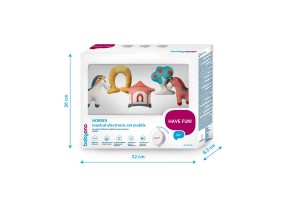 Музикална въртележка за легло и кошара Babyono - Кончета - 3