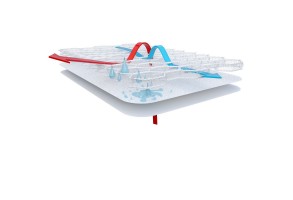 AirCuddle TOP SAFE, непромокаем протектор за матрак с дишаща 3D структура - 50/90 см - 3