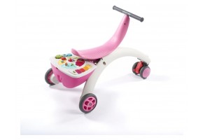 Активно-двигателна играчка 5-in-1 Walk Behind & Ride-on Pink, 6-36м - 5