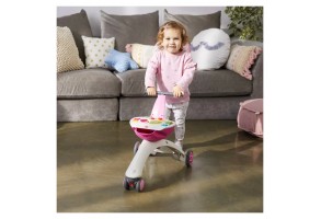 Активно-двигателна играчка 5-in-1 Walk Behind & Ride-on Pink, 6-36м - 7