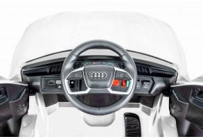Акумулаторен джип Audi Sportback бял - 8