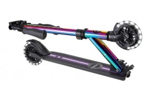 Алуминиева детска тротинетка GLOBBER FLOW ELEMENT LIGHTS - неохром - 5
