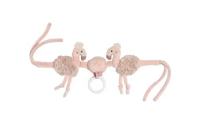babyFEHN - Играчка за количка Фламинго Lazy, Crazy & Pink, 37 см