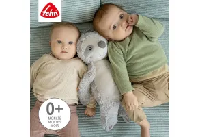 babyFEHN - Мека играчка за гушкане XL Ленивец Lazy, Crazy & Pink, 46 см - 5
