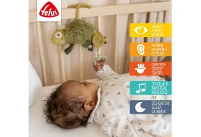 babyFEHN - Мини музикална играчка Хамелеон Lazy, Crazy & Pink, 24 см - 4