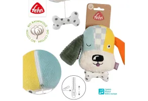 babyFEHN - Мини музикална играчка Куче FehnNATUR, 18 см - 2