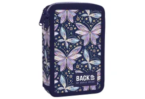 BACKUP 7 DW 04 Butterflies несесер с 2 ципа, ПЪЛЕН