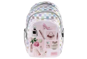 BACKUP 8 D 01 PASTEL CHECKERED раница с 3 лица - 2