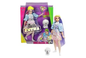 Кукла Mattel Barbie Extra с двуцветна коса и домашен любимец