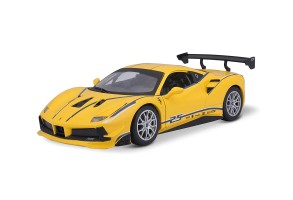 Bburago Ferrari - модел на кола 1:24 - Ferrari 488 Challenge, жълто