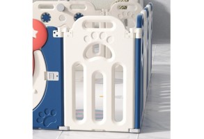 Бебешка ограда за безопасна игра Padi с баскетболен кош - 4