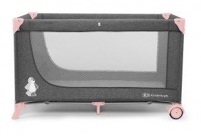 Бебешка преносима кошара KinderKraft JOY, Розова - 5