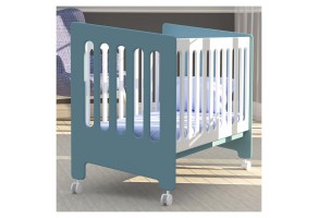 Бебешко креватче Bambino Casa Omni - Цвят: Синьо - 3