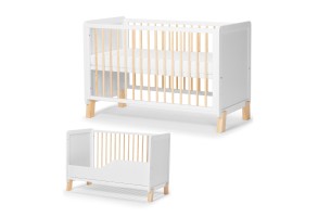 Бебешко креватче Kinderkraft NICO без матрак, Бяло