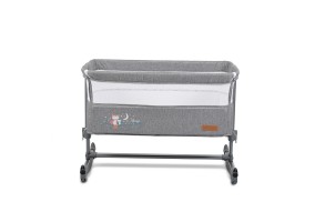 Бебешко легло с подвижна страница Cangaroo, Always Together, сив, 0+ месеца - 6