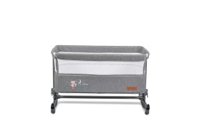 Бебешко легло с подвижна страница Cangaroo, Always Together, сив, 0+ месеца - 7