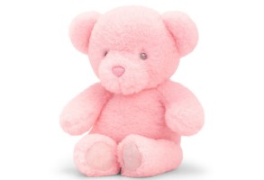 Бебешко мече, Розово, Екологична играчка от серията Keeleco, 16 см
