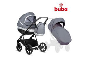 Buba ZAZA2 2в1 бебешка количка 021 Dark Grey