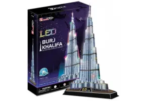 CubicFun Пъзел 3D Burj Khalifa 136ч. с LED светлини