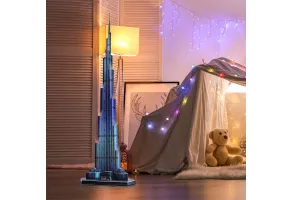 CubicFun Пъзел 3D Burj Khalifa 136ч. с LED светлини - 2