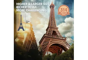 CubicFun Пъзел 3D Eiffel Tower 314ч. - 4